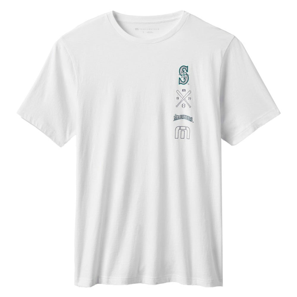 Seattle Mariners TravisMathew Sunset Slam 2.0 T-Shirt - White