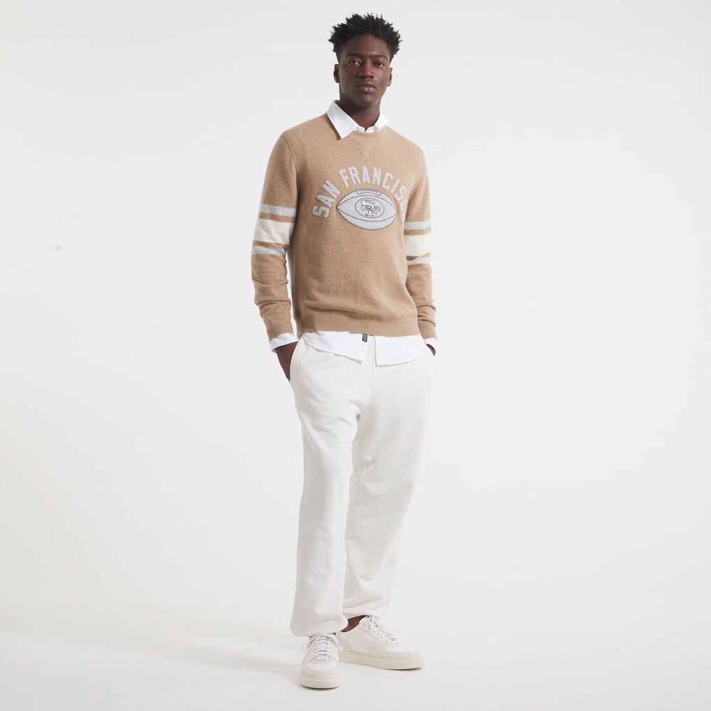 San Francisco 49ers x Todd Snyder Cashmere Crew Sweater - Oatmeal online