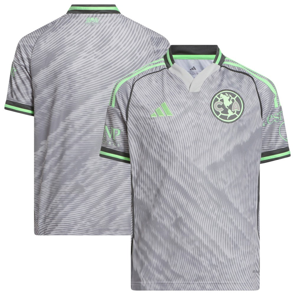 Club America Youth 2025 Third Replica Jersey - Gray | Adidas discount