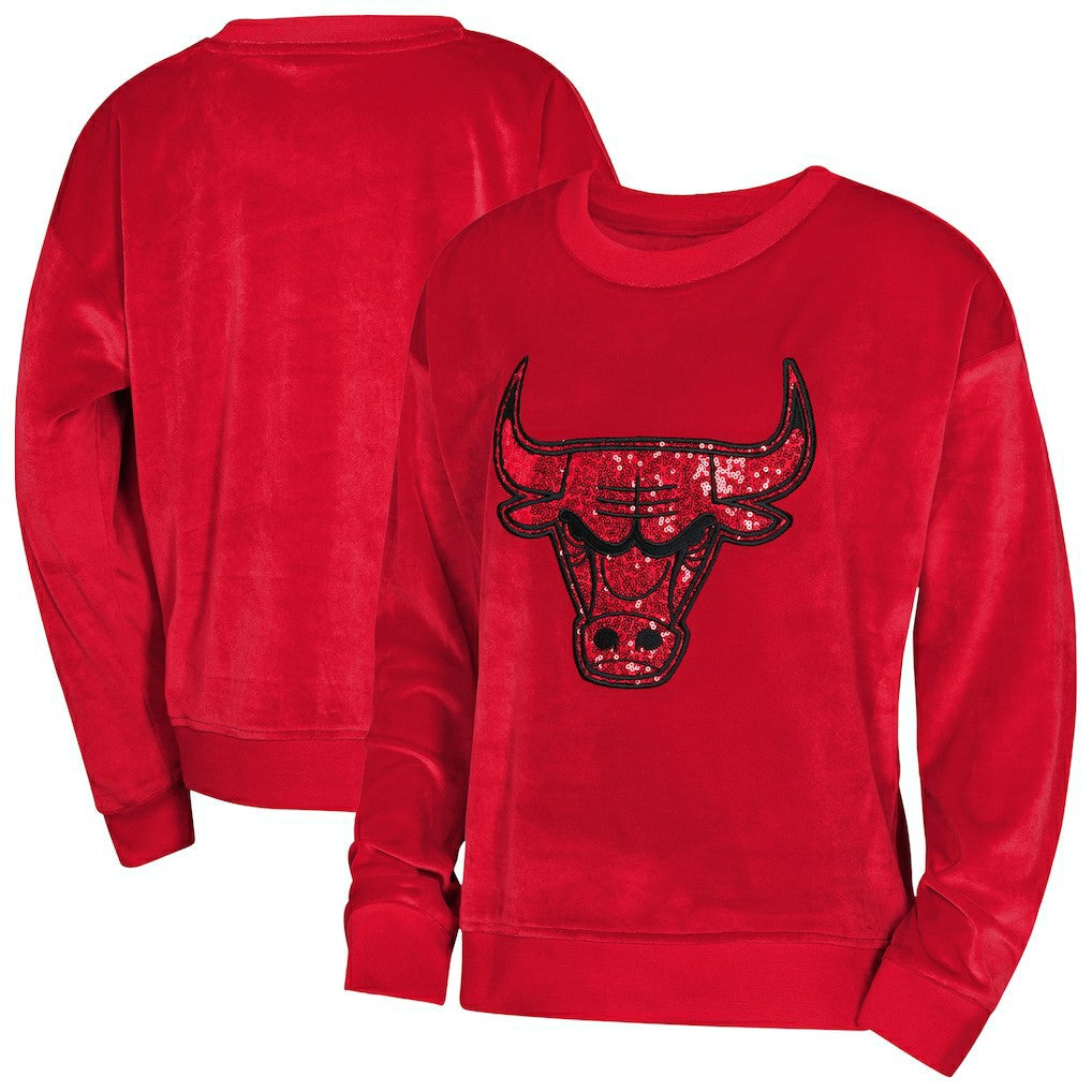 Chicago Bulls Outerstuff Youth Girls Step Back Sweatshirt - Red online