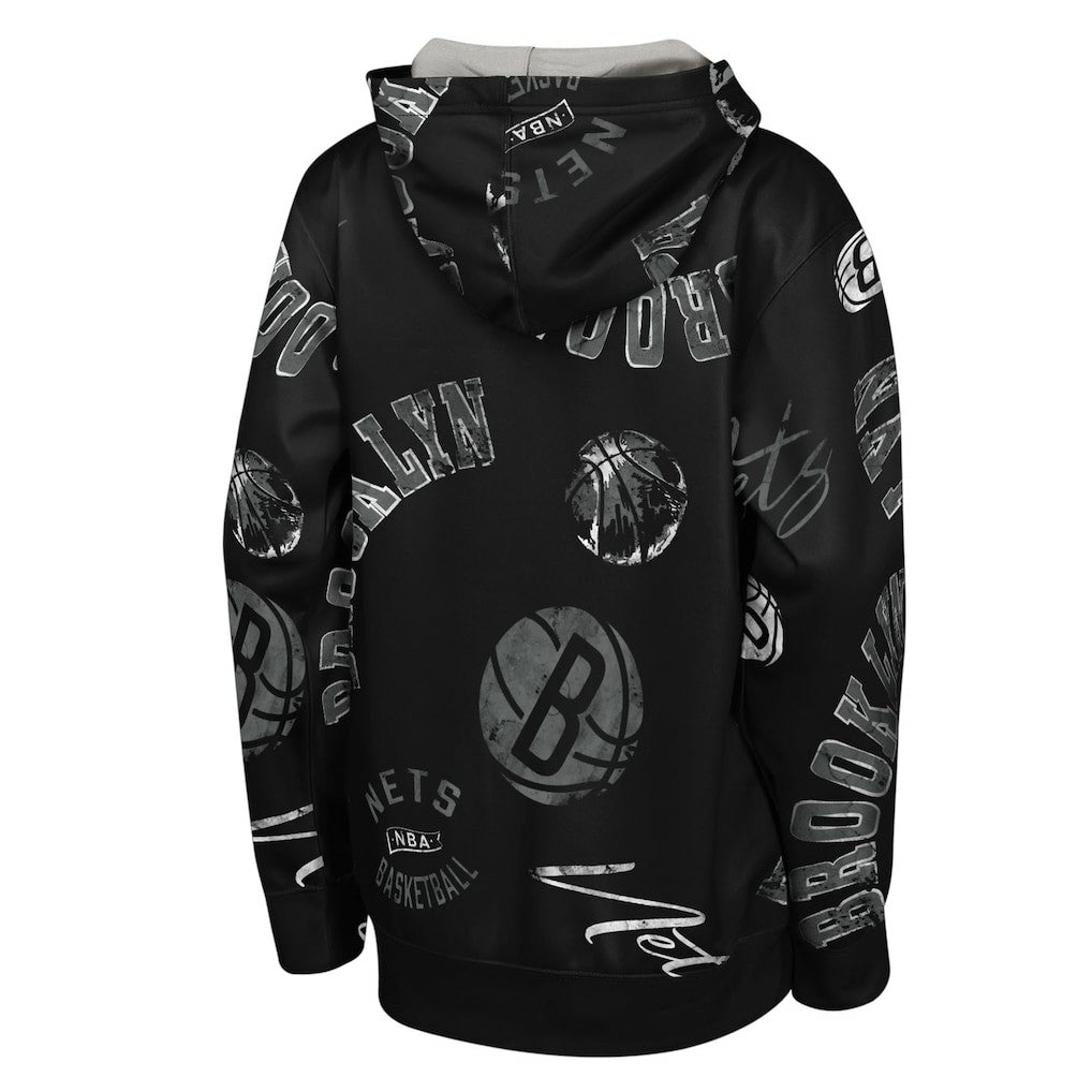 Brooklyn Nets Outerstuff Youth Moving Violation Hoodie - Black online