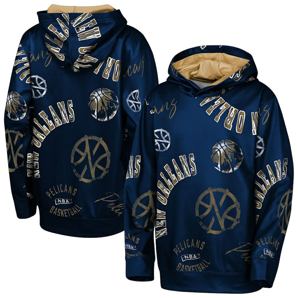 New Orleans Pelicans Outerstuff Youth Moving Violation Hoodie - Navy cheap