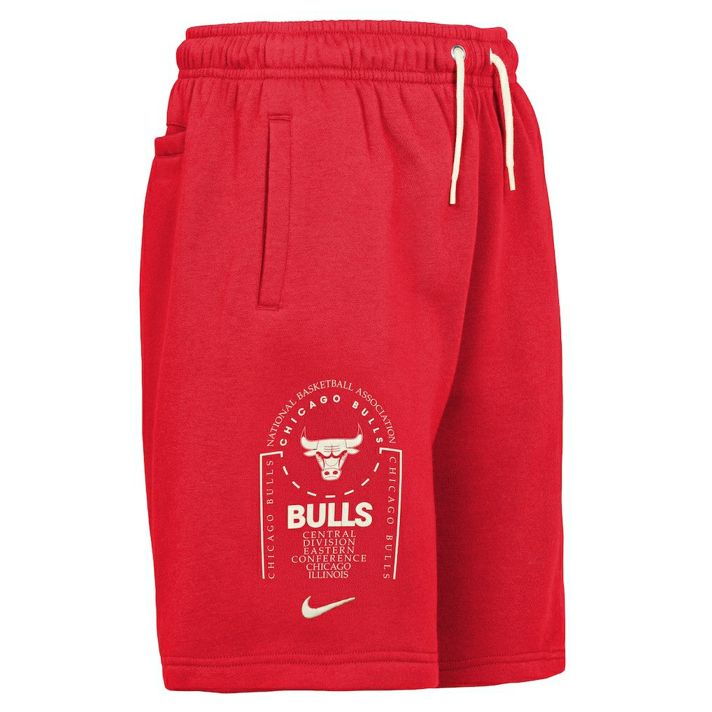 Chicago Bulls Youth Courtside Club Fleece Shorts - Red | Nike cheap