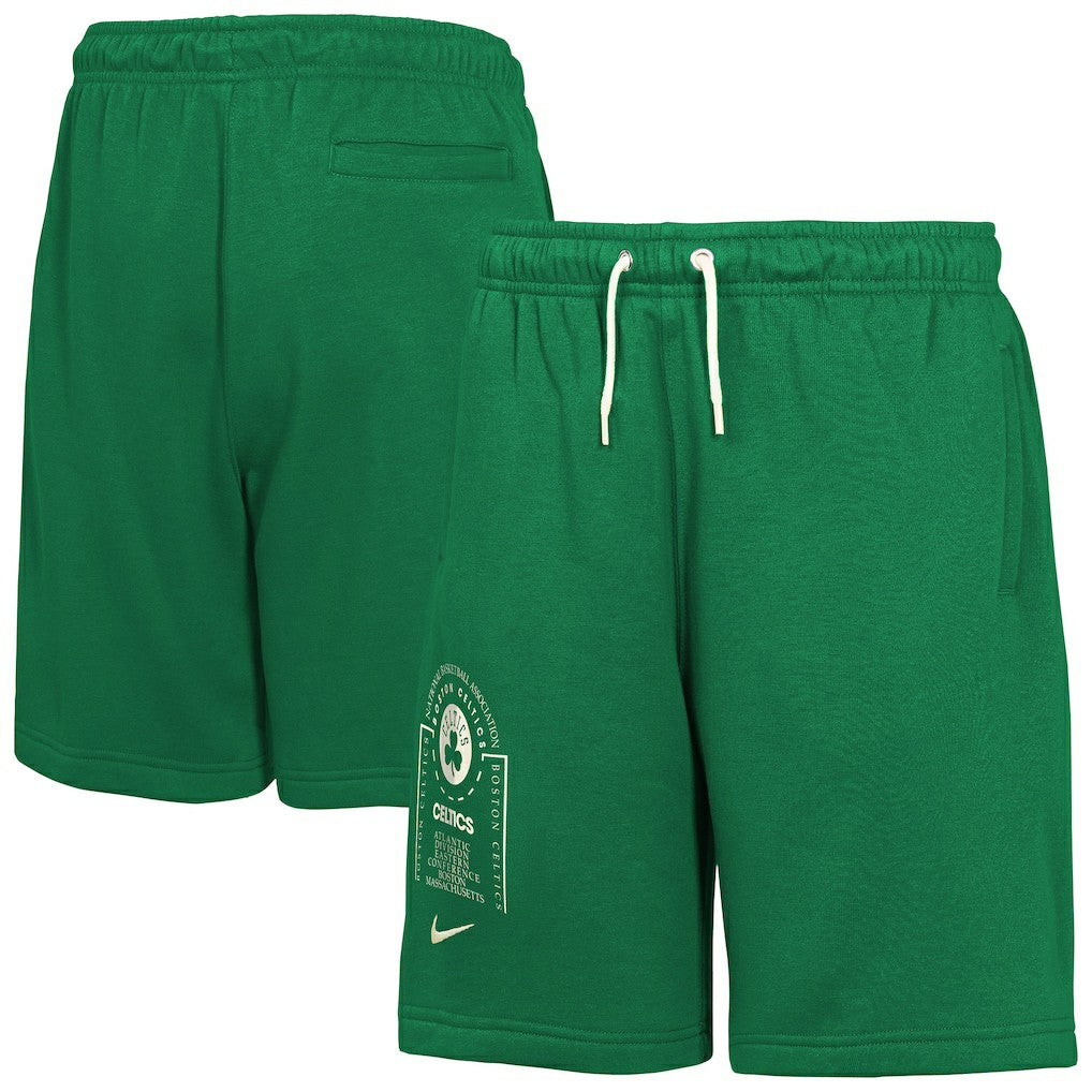 Boston Celtics Youth Courtside Club Fleece Shorts - Kelly Green | Nike on sale