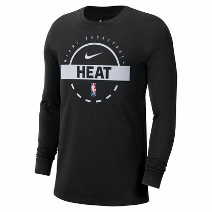 Miami Heat Authentic Long Sleeve Practice T-Shirt - Black | Nike cheap