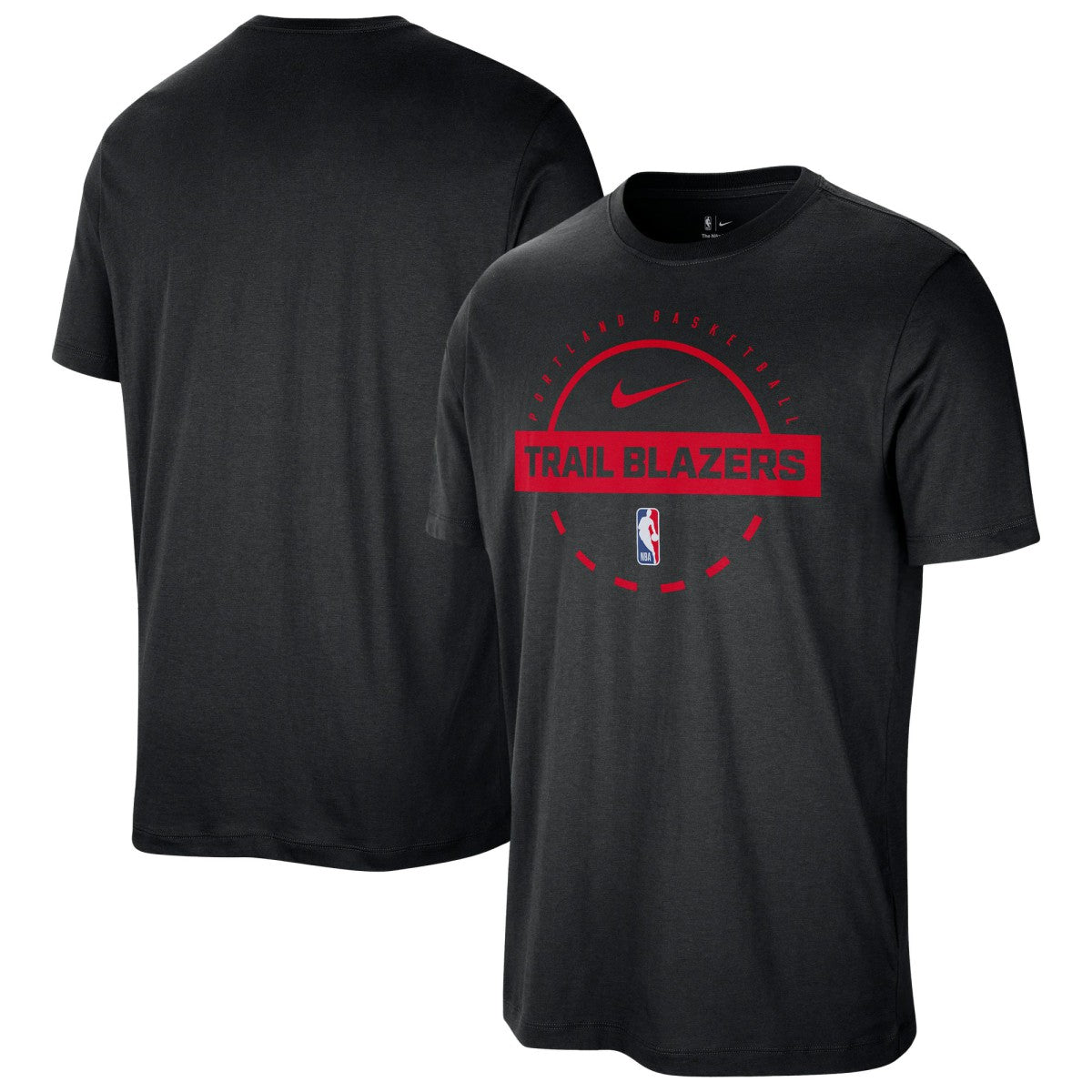 Portland Trail Blazers Authentic Practice T-Shirt - Black | Nike for sale