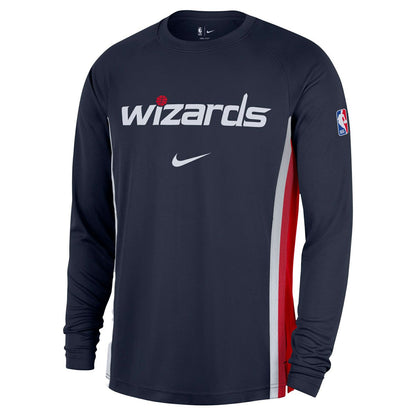 Washington Wizards 2025/26 Authentic Pre-Game Legend Dri-FIT Long Sleeve Shooting Shirt - Navy | Nike online