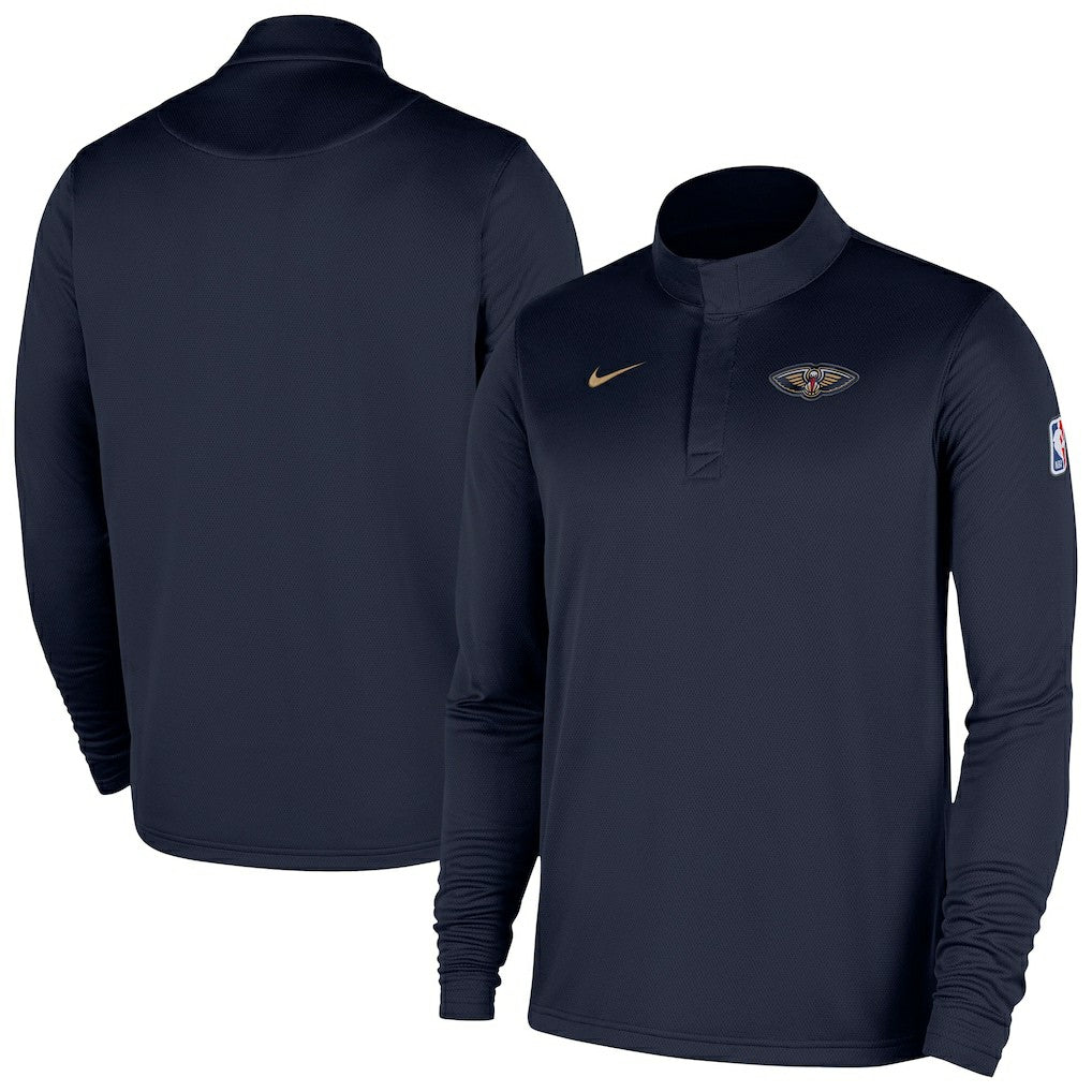 New Orleans Pelicans 2025/26 Authentic Coaches Quarter-Zip Dri-Fit Top - Navy | Nike outlet