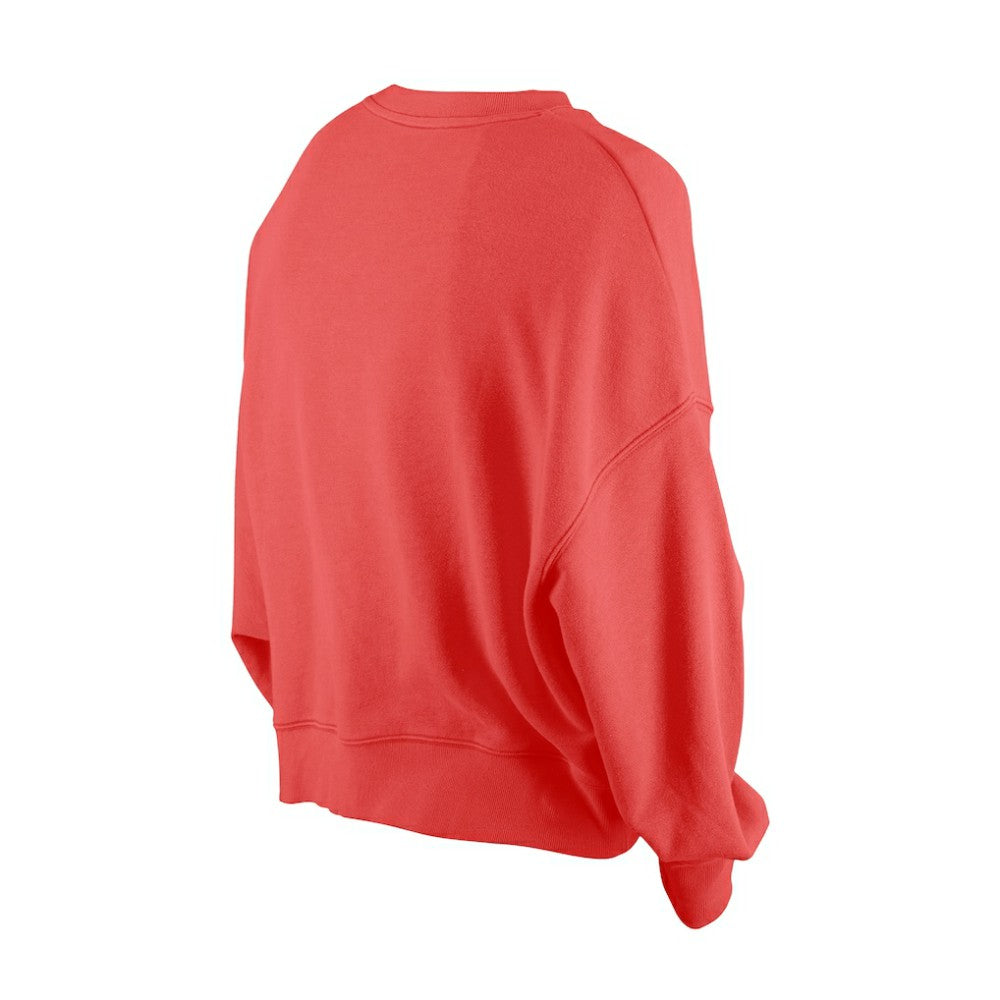 St. Louis Cardinals Women's Boxy Mineral Wash Dolmen Sleeve Cropped Sweatshirt - Red | New Era