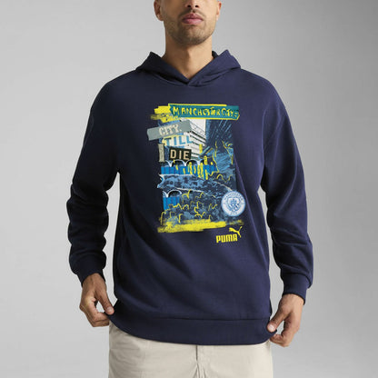 Manchester City ftblNRGY+ Pullover Hoodie - Navy | Puma on sale