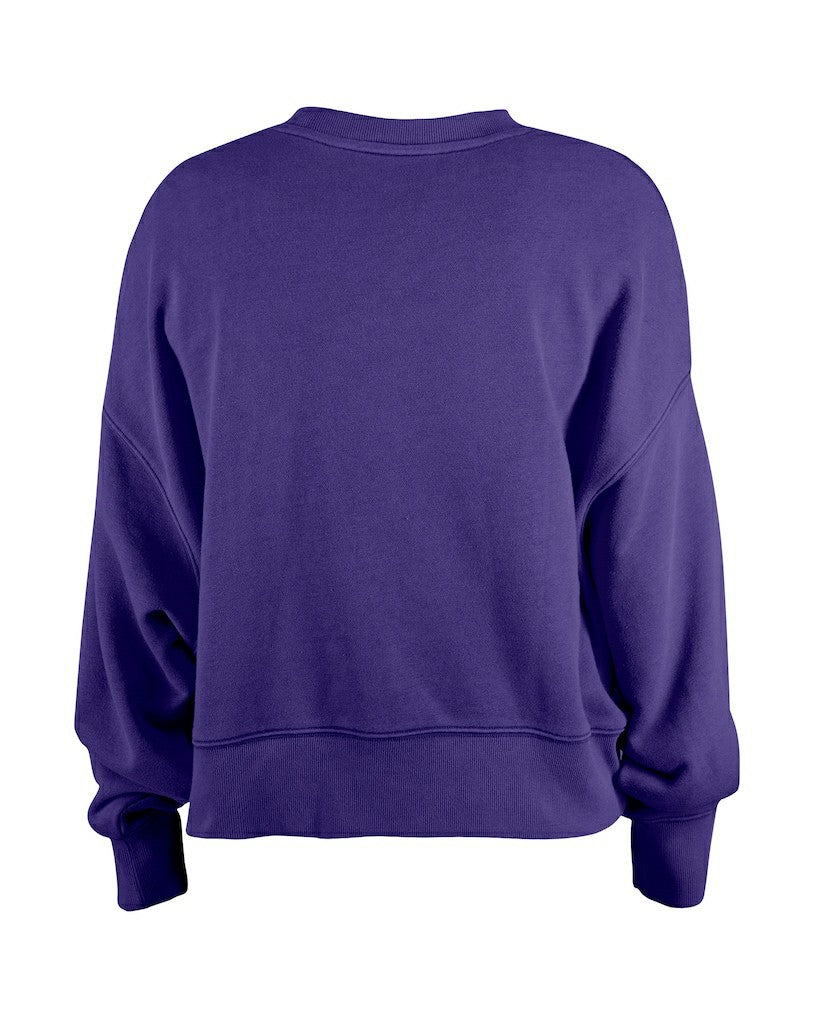 Baltimore Ravens New Era Girl's Flip Sequin Sweatshirt - Purple sale