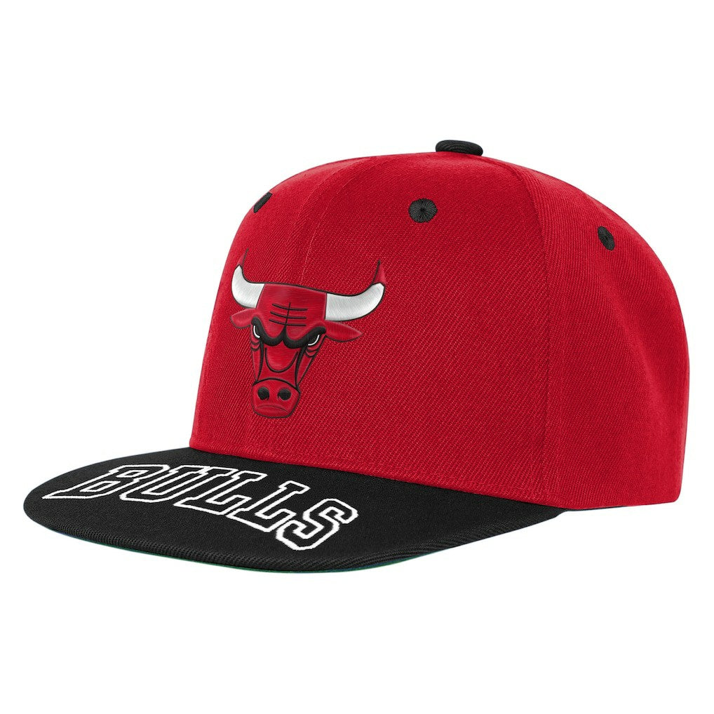 Chicago Bulls Outerstuff Youth Two-Tone Snapback Hat - Red/Black sale