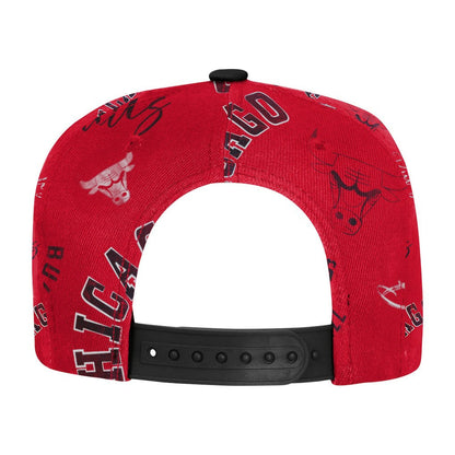 Chicago Bulls Outerstuff Youth Street Hooper Allover Print Snapback Hat - Red discount