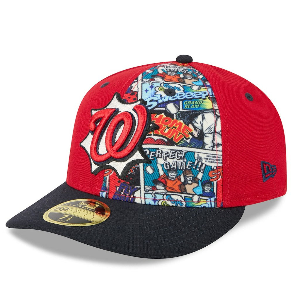 Washington Nationals 2025 MLB Diamond Hero Edition Low Profile 59FIFTY Fitted Hat - Red/Navy | New Era