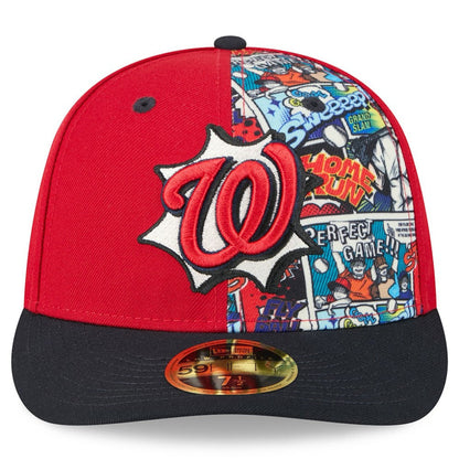 Washington Nationals 2025 MLB Diamond Hero Edition Low Profile 59FIFTY Fitted Hat - Red/Navy | New Era