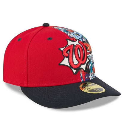 Washington Nationals 2025 MLB Diamond Hero Edition Low Profile 59FIFTY Fitted Hat - Red/Navy | New Era