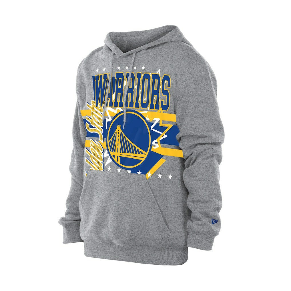 Golden State Warriors Injection Sport Classics Fleece Hoodie - Heather Gray | New Era discount