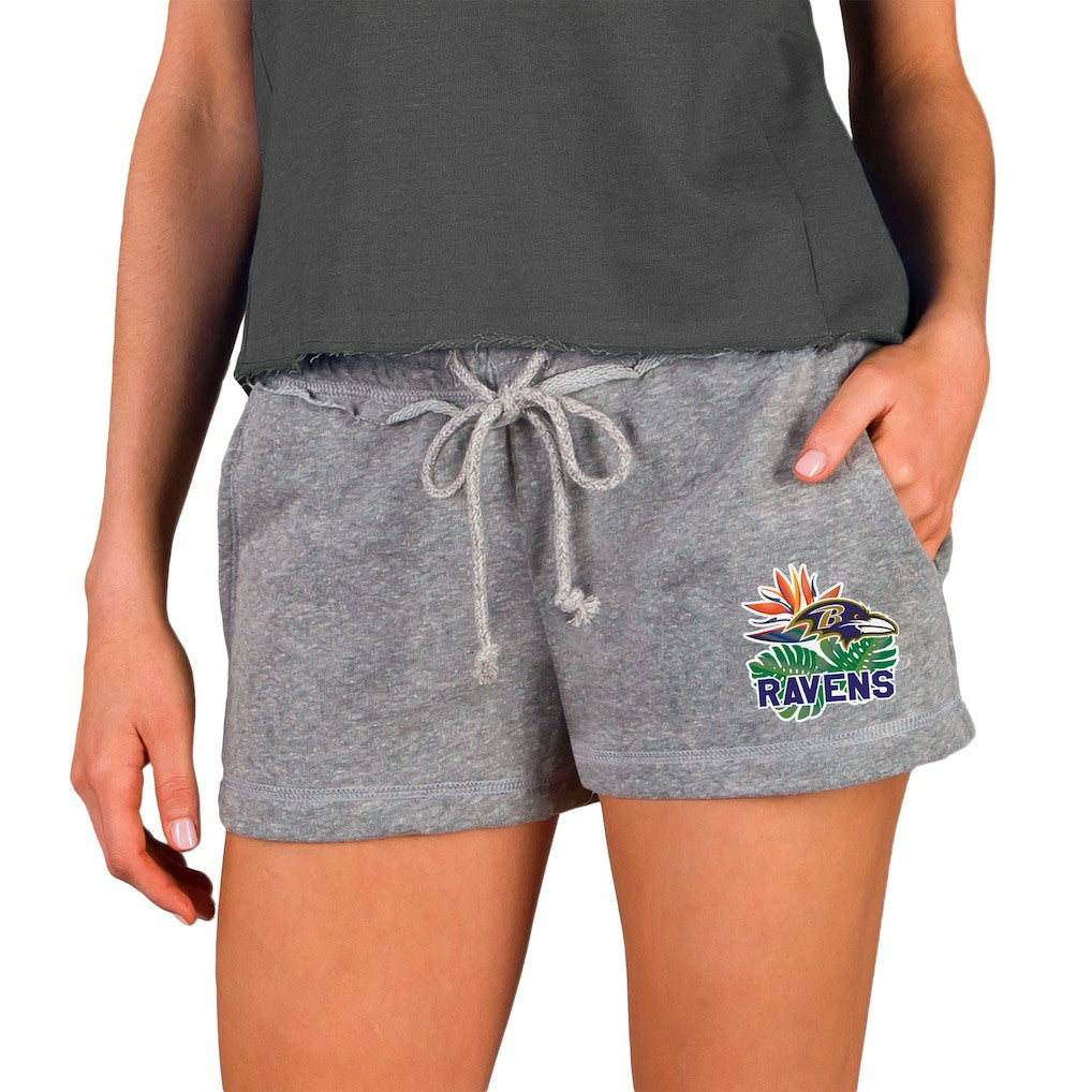 Baltimore Ravens Concepts Sport Women's Mainstream Terry Shorts - Gray online