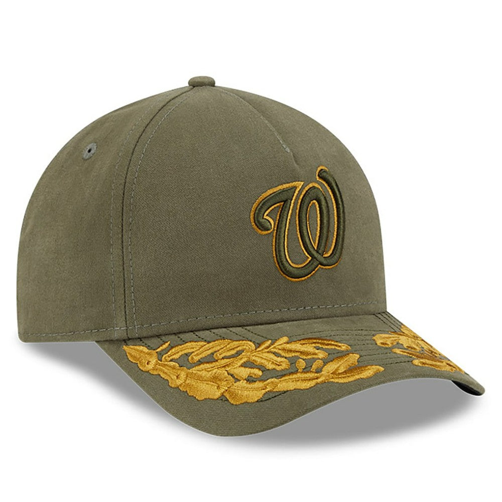 Washington Nationals x Alpha Industries A-Frame 9FORTY Adjustable Hat - Olive | New Era