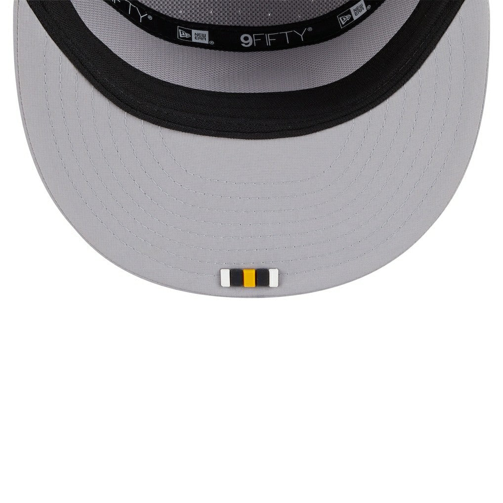 Pittsburgh Steelers New Era 2025 Sideline Split Panel 9FIFTY Snapback Hat - Gray sale
