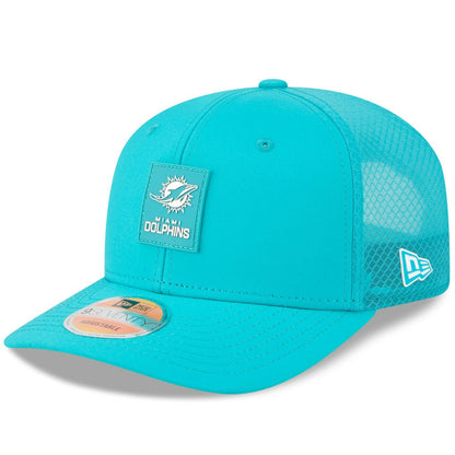 Miami Dolphins New Era 2025 Sideline 9SEVENTY Trucker Adjustable Hat - Aqua cheap