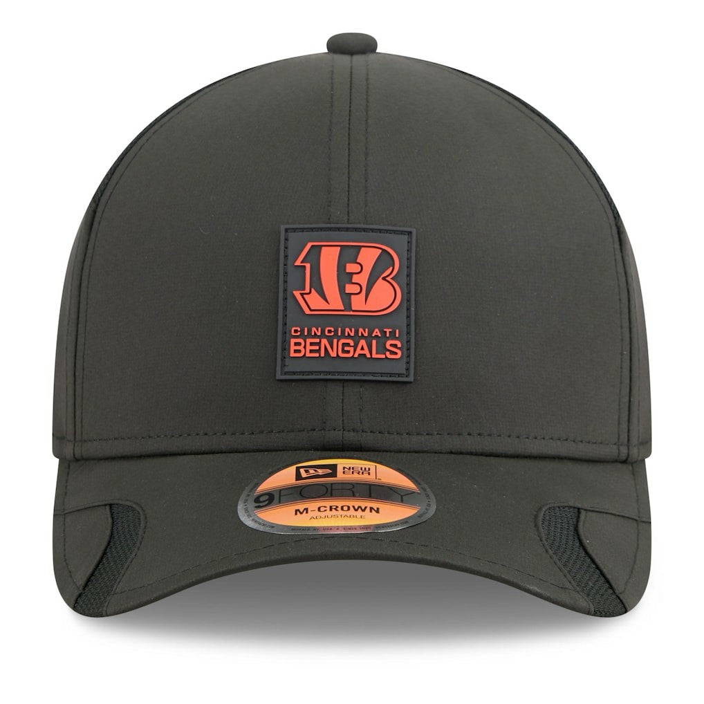 Cincinnati Bengals New Era 2025 Sideline M-Crown 9FORTY Adjustable Hat - Black discount
