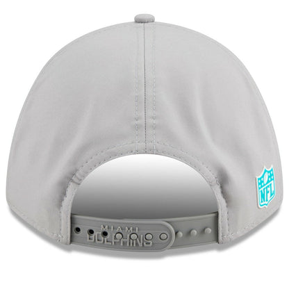 Miami Dolphins New Era 2025 Sideline M-Crown 9FORTY Adjustable Hat - Gray cheap