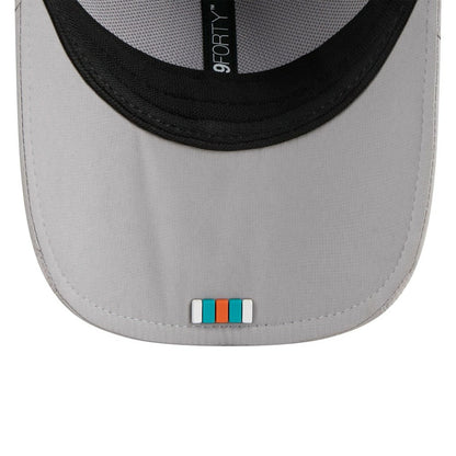 Miami Dolphins New Era 2025 Sideline M-Crown 9FORTY Adjustable Hat - Gray cheap