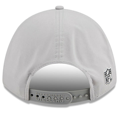Pittsburgh Steelers New Era 2025 Sideline M-Crown 9FORTY Adjustable Hat - Gray discount