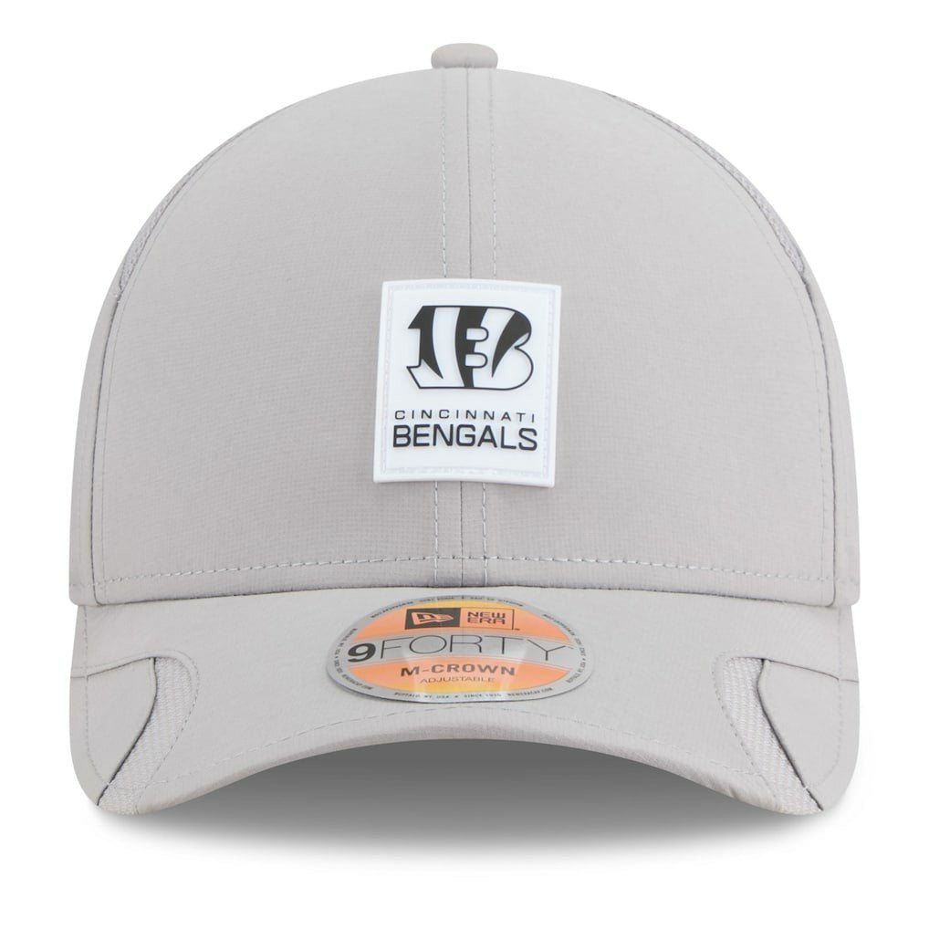Cincinnati Bengals New Era 2025 Sideline M-Crown 9FORTY Adjustable Hat - Gray for sale
