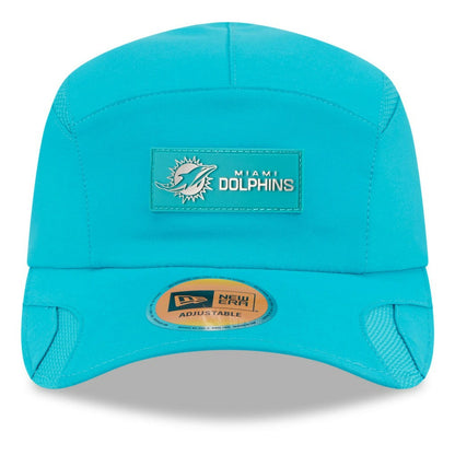 Miami Dolphins New Era 2025 Sideline Runner Adjustable Hat - Aqua cheap