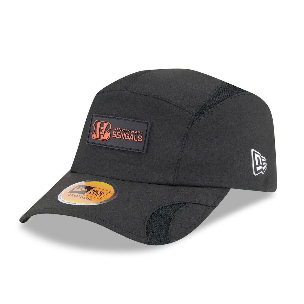Cincinnati Bengals New Era 2025 Sideline Runner Adjustable Hat - Black on sale