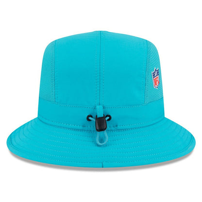 Miami Dolphins New Era 2025 Sideline Bucket Hat - Aqua on sale