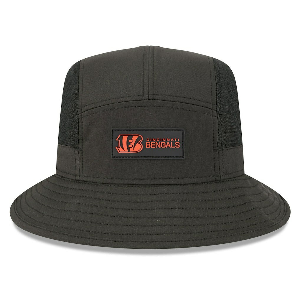 Cincinnati Bengals New Era 2025 Sideline Bucket Hat - Black for sale