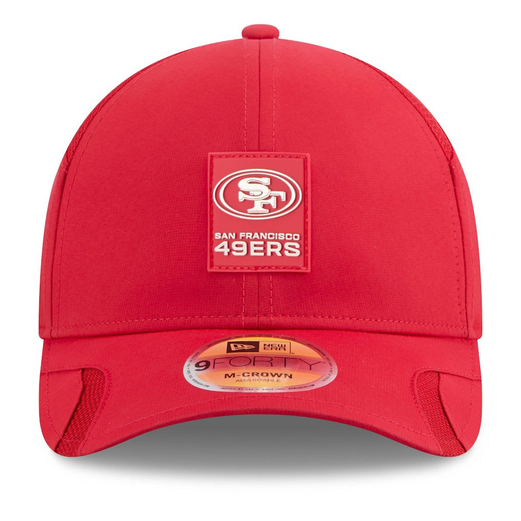 San Francisco 49ers New Era Youth 2025 Sideline 9FORTY Adjustable Hat - Scarlet cheap