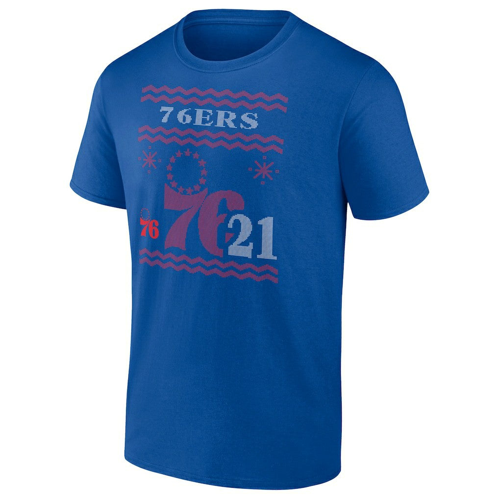 Joel Embiid Philadelphia 76ers Ugly Sweater Name & Number T-Shirt - Royal for sale