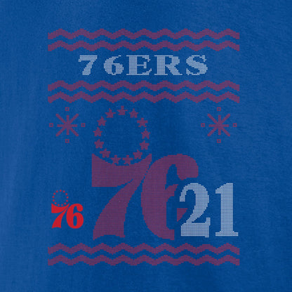 Joel Embiid Philadelphia 76ers Ugly Sweater Name & Number T-Shirt - Royal for sale