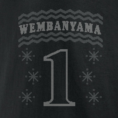 Victor Wembanyama San Antonio Spurs Ugly Sweater Name & Number T-Shirt - Black shop
