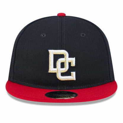 Washington Nationals Baseball Hall of Fame Retro Crown 9FIFTY Adjustable Hat - Navy/Red | New Era