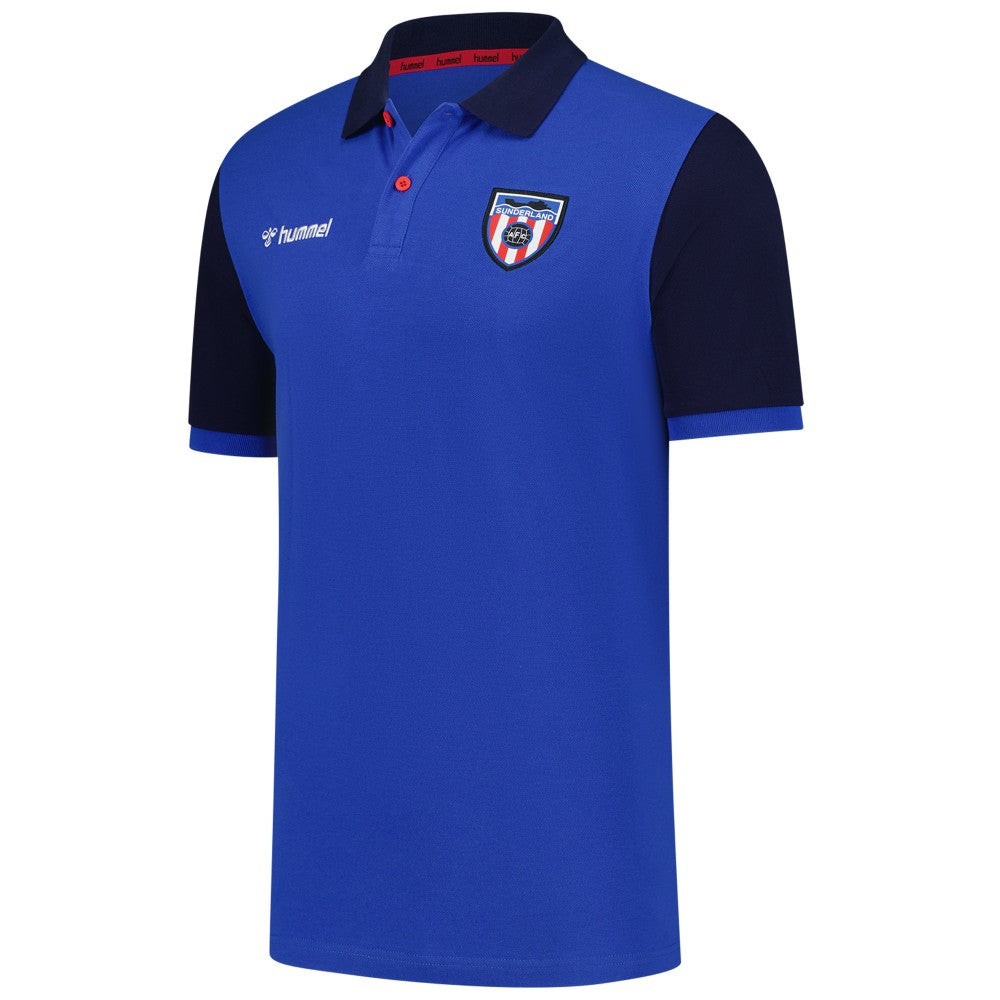 Sunderland Hummel Away Polo Shirt - Blue discount