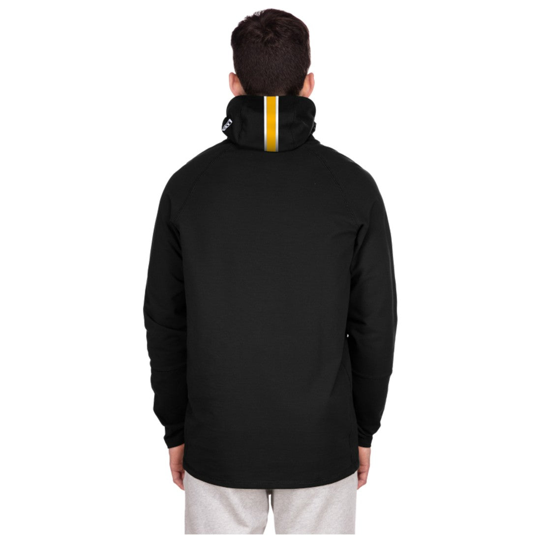 Green Bay Packers New Era Functional Fandom Balaclava Helmet Stripe Tri-Blend Hoodie - Black sale