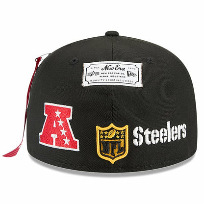 Pittsburgh Steelers New Era x Alpha Industries 59FIFTY Fitted Hat - Black on sale