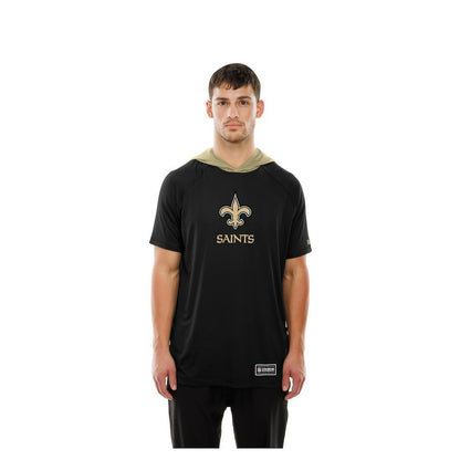 New Orleans Saints New Era Combine Authentic Hooded Raglan Short-Sleeve T-Shirt - Black outlet