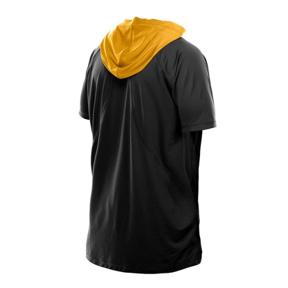 Pittsburgh Steelers New Era Combine Authentic Hooded Raglan Short-Sleeve T-Shirt - Black outlet