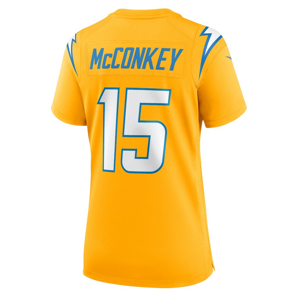 Ladd McConkey Los Angeles Chargers Women's Alternate Charger Power Game Jersey - Gold | Nike discount