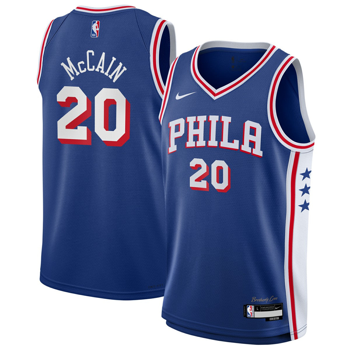 Jared McCain Philadelphia 76ers Youth Swingman Jersey - Icon Edition - Royal | Nike for sale