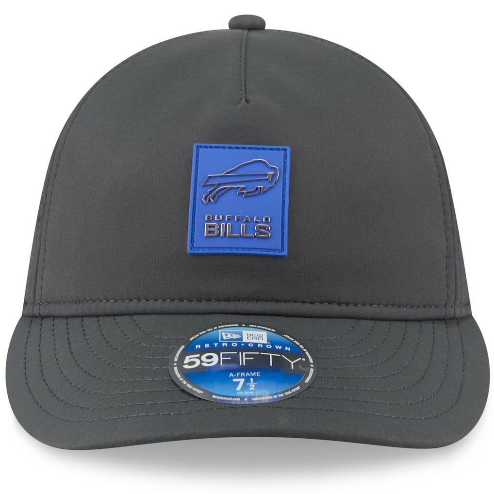 Buffalo Bills New Era 2025 Sideline Cold Weather Retro Crown 59FIFTY Fitted Hat - Charcoal cheap