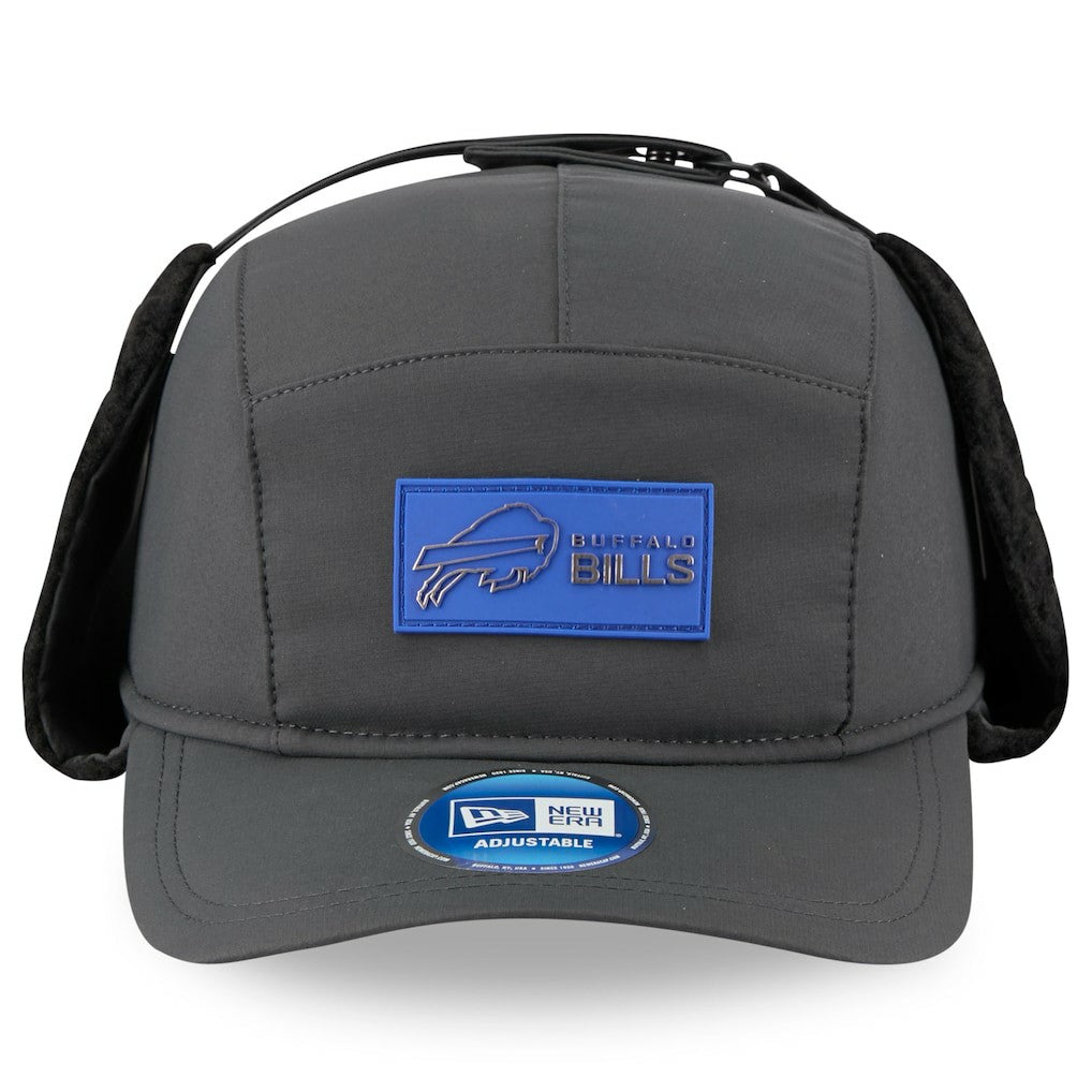 Buffalo Bills New Era 2025 Sideline Cold Weather Runner Dog Ear Adjustable Hat - Charcoal discount