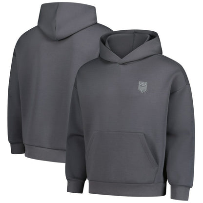 USMNT Levelwear Luxe Signature Tri-Blend Pullover Hoodie - Gray discount