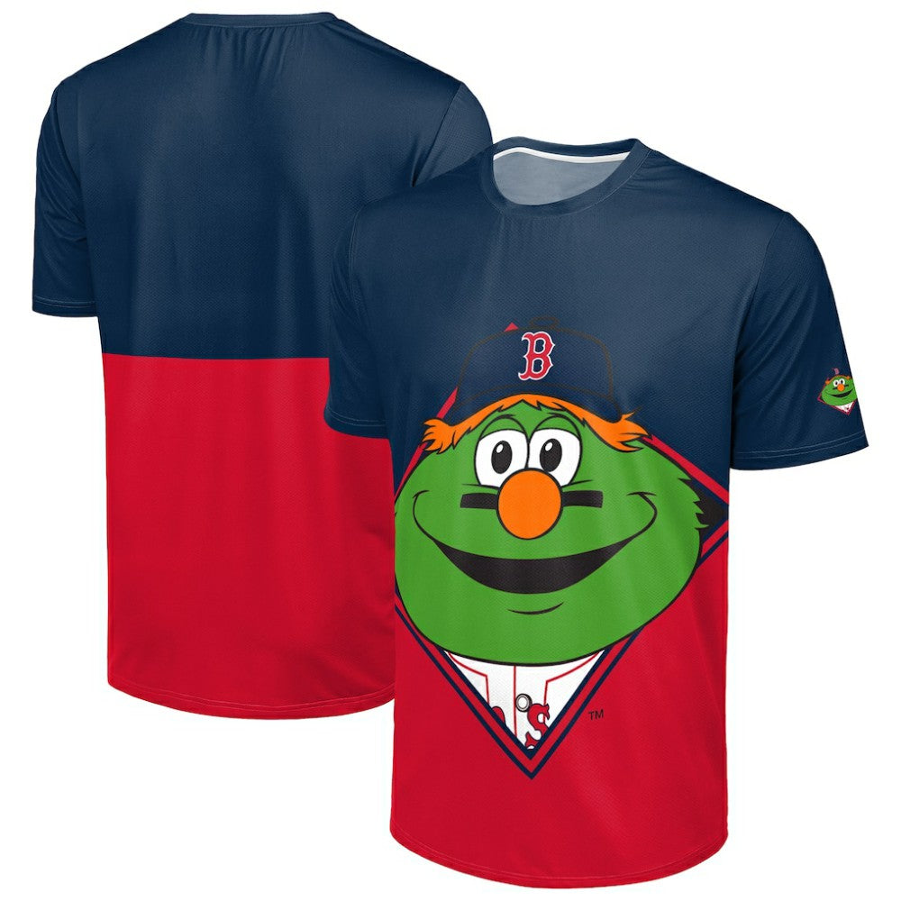 Boston Red Sox FOCO Big Logo Mascot T-Shirt - Navy/Red